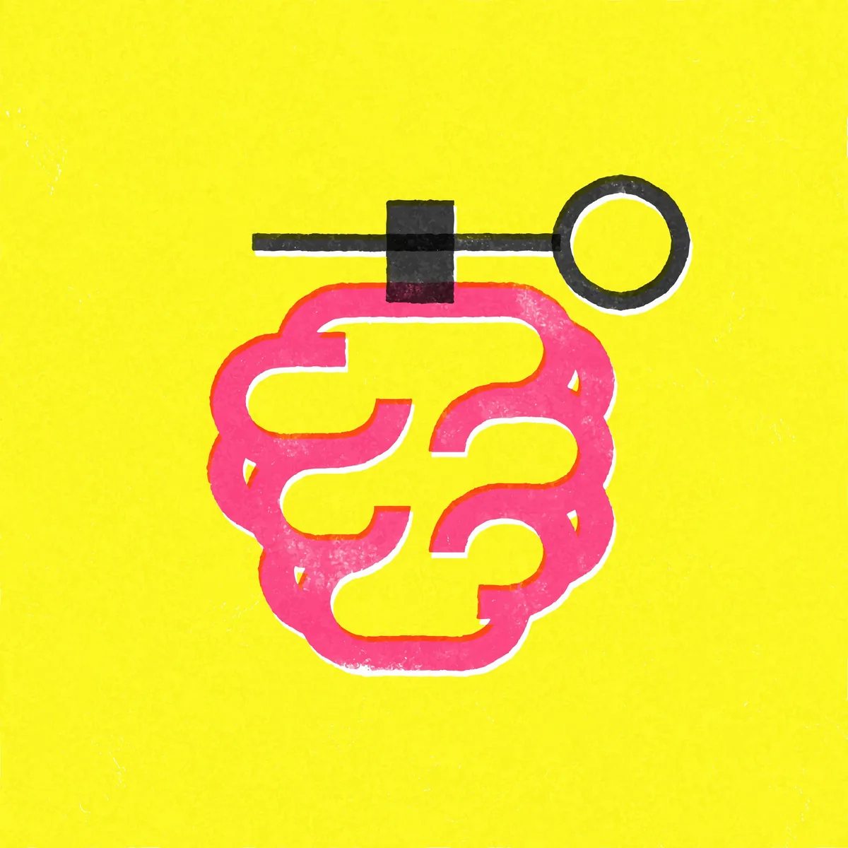 Cover illustration: a pink brain and a key on a yellow background.